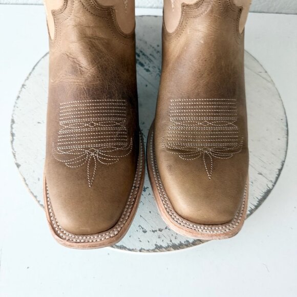 Lane SARATOGA Womens Square Toe Cowboy Boots 11 Desert Clay Western Cowgirl - Picture 8 of 13